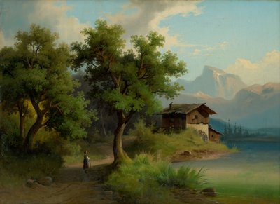 Alpine Landscape by Unbekannt Unbekannt
